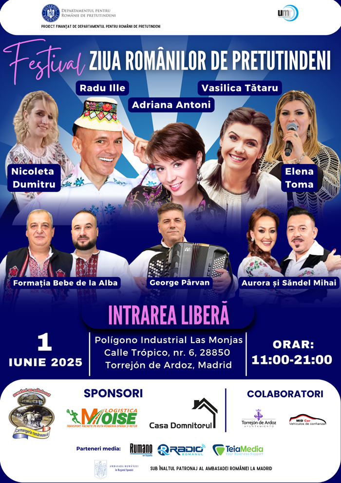Duminică 1 iunie 2025, sărbătorim împreună Ziua Românilor de Pretutindeni și Ziua Copilului-afis-eveniment
